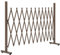 Outsunny Barrière Extensible rétractable barrière de sécurité 300L x 31l x 104H cm alu métal Chocolat