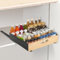 FNMJR Pull Out Cabinet Organiser, Pull Out Kitchen Storage, Slide Out Drawer for Cupboard, Sliding Shelf Cupboard Organiser, Pullout Kitchen Cabinet Organizers with Adhesive Nano Film, 40 x 40 x 9 CM