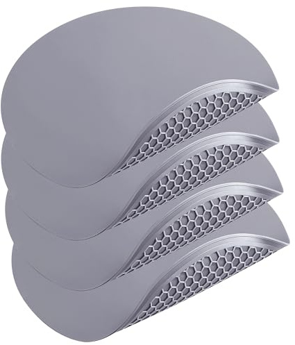 To encounter Silicone Microwave Mat - Round 12 x 12 - Set of 4 Heat Resistant Multifunctional Mat, Splatter Guard, Trivet, Hot Pad, Pot Holder