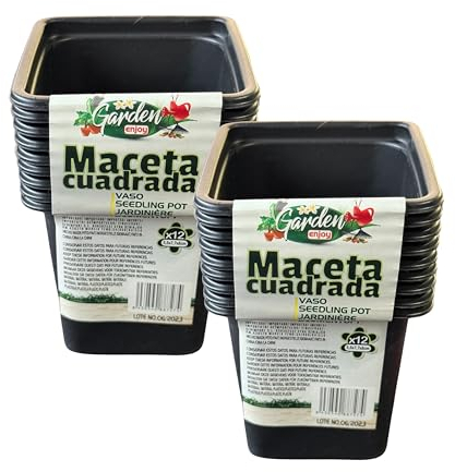 Bony Elite QUALITY PRODUCTS & THE BEST RATE Bonyelite-Semilleros Plásticos (24 Unidades) - Germinación y Cultivo en Interiores y Exteriores | Reutilizables con Drenaje Integrado