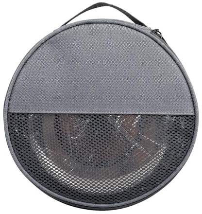 Qurygin Camping Plate Storage Bag, Camping Bag, Ergonomic Storage Bag with Large Capacity, Portable Grey Bag, Canvas Plate Carry Bag for