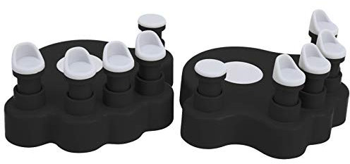 1 Pair Anti Folding Piano Finger Strength Training Exerciser, Hand Corrector Device for Solo Piano Training (Black),Keyboard Instrument Accessories