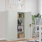 Willood Aktenschrank 90×40×140 cm Stahl Grau Geeignet für Arbeitszimmer, Wohnzimmer, etc.