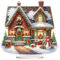 Generisch Diamond Painting Tischdeko,Diamond Painting Weihnachten,Diamant Painting Aufsteller,5D Diamant Painting Bastelset,Diamond-Painting Tisch Deko für Schlafzimmer Wohnzimmer-Weihnachtshaus