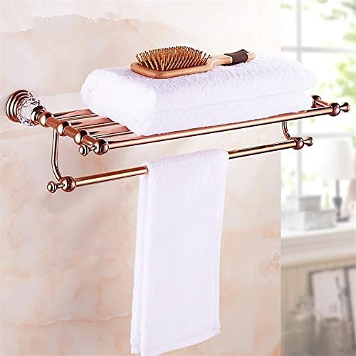 CCYENG Porte-Serviettes, Porte-Serviettes de Salle de Bain, Porte-Serviettes Mural, Accessoires de Salle de Bain, Porte-Serviettes Rose, Porte-Serviettes, Cintre pour Serviettes, matériel