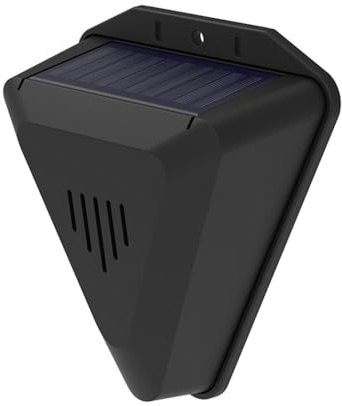 Solar Bewegungsmelder Alarm, Solar Tiervertreiber, 120db Lauter Geräuschmacher, Zyklus Vogel Tierabschreckungs Alarm mit 13 Arten von Geräuschen für Bauernhöfe, Obstgärten, Gärten