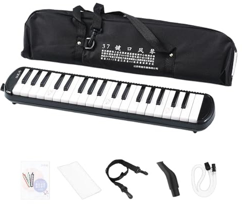 Melodica Musikinstrument – 32 Tasten, Lufttastatur, Klavier, Blasinstrument für Erwachsene und Kinder | Blow Keyboard Harmonium, leichtes tragbares Musikinstrument zum Lernen und Aufführen