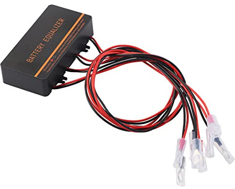 Respicefinem Battery Balancer 48V 4x12V Voltage Equalizer for 24V/36V/48V Gel AGM Lead Lithium Batteries Enhances Battery Life and Performance