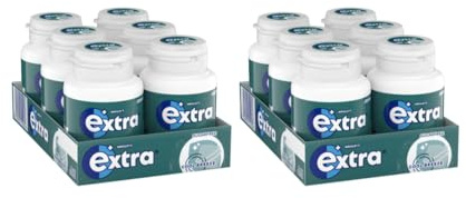 Extra Cool Breeze Chewing Gum, 2 Cases with 6 Packs of 46 Pieces Each