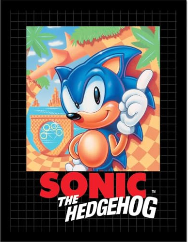 Sonic The Hedgehog - Gerahmtes Poster Cover, Schwarz / Mehrfarbig, 40 cm x 30 m
