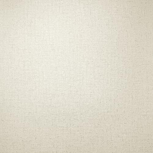 Fine Decor FD43993 Azara Plain Luxury Textured Vinyl Wallpaper, Natural