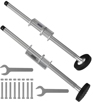 Ronyme Lot de 2 stabilisateurs d'échelle réglables et stables, avec plateforme extensible, pour garage carrelé ou irrégulier, 50cm