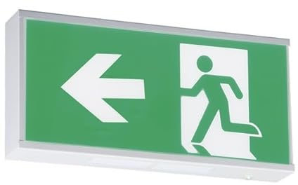 Running Man Legend for Product EMRUN with Left Facing Arrow