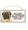 MASTIFF - Haustierschild mit Spruch und realistischer Grafik. Warnschild. Als Tür, Torschild Wanddekoration geeignet. Für Innen oder geschützten Außenbereich. Geschenk für jeden Tierfreund.