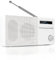 AudioAffairs DAB 010 Digitalradio DAB+, Bluetooth, 8 Std. Akku, kleines UKW Radio mit LCD-Display, SD-Kartenslot, AUX IN & OUT, Senderspeicher, Wecker, Weiß