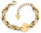 GUESS Damen-Armband OVAL CHAIN COIN Edelstahl One Size Gold 32011714