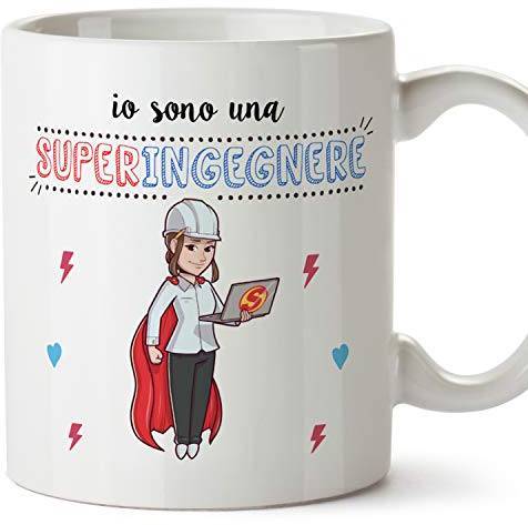 Mugffins Tazza Ingegnere (Supereroi) - Idee Regali Originali Ingegneria