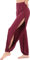 Hoerev Damen weichen Schlitz Bein Hose Harem Dance Yoga Pilates Hose,Dunkel Rot,XXL