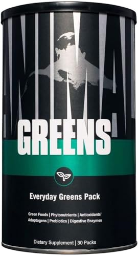 Universal Nutrition ANIMAL GREENS PAK Ihre tägliche Portion Green Superfood in einer Pillenpackung, mit effizient absorbierbaren Nährstoffen & Antioxidantien wie Spirulina & Maca, 30 Einheiten
