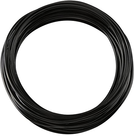 Fydun 5 Metri/Rotolo Filo Artigianale in Alluminio da 2 mm Filo Metallico piegabile in Filo Metallico ossidato per Accessori Creazione di sculture di Gioielli(Nero)