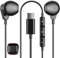 USB C Headphones for Samsung S25 S24 S23 S22 Ultra S21 FE Note 10+ A53 iPhone 15 16 Pro Max, HiFi Stereo Type C Earphones USB-C Wired Earbuds with Microphone Volume Control for iPad 10/Android, Black