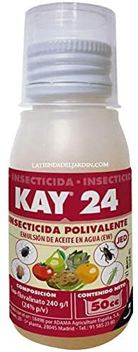 Suinga PRODUCTO CONTRA INSECTOS Kay 24 de 50cc. Uso en pulgón, trips, psila, prays, empoasca y otros