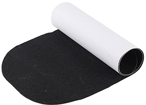 Jenngaoo Skateboard Griptape, Schwarz Atmungsaktiv Perforiert Wasserdicht Scooter Griptape für Longboard Griptape Rollerboard Stairs Pedal Steps, 83 x 23 cm