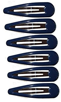 Bendies Sleepies Lot de 6 pinces à cheveux Bleu marine 5 cm Glitz4Girlz