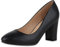 VAN HILL Damen Klassische Pumps Blockabsatz Schuhe Leder-Optik Absatzschuhe Elegante Freizeit Abendschuhe 212320 Schwarz Basic 37