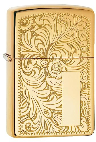 Zippo Feuerzeug Benzinfeuerzeug Sturmfeuerzeug Inkl. Crystal Balls (Venetian Messing 814)