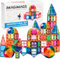 IMAGIMAGS Magnetbausteine, Magnetfliesen, Architekten Set 48 Teile für Jungen Mädchen Kinder Lernspielzeug, pädagogisches Spielzeug, Kreativ Beschäftigung Bausteine, Kleinkind, für Kinder ab 3 Jahren