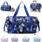 YOUYIKE Sporttasche Mädchen, Einhorn Yogatasche, Reisetasche Kinder, Schwimmtasche, Wasserdicht Turnbeutel, Gym Bag, Sportrucksack, Trainingstasche mit Schuhfach & Nassfach, Schwarz