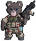 TACTICAL Bundeswehr TEDDY in Tropen Camo Morale Patch mit Klett