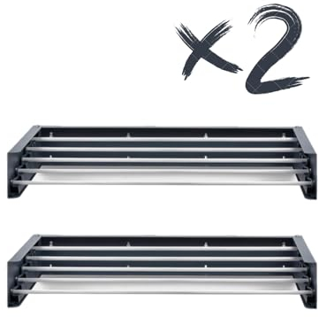Foxydry Hide Wandtrockner, Wäscheständer für Wand und Balkon, Außen- und Innenbereich, Zusammenklappbar (71 cm, 2 x Anthrazit)