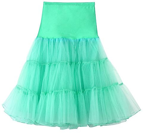 HHOP tüllrock tüllrock mit Lichterkette Karneval Damen Fasching Kostüm Cosplay Kostüm Tüllrock Damen 50er Rockabilly Tütü Petticoat Tutu Unterrock Minirock Tanzkleid Karneval Kostüm Carnival Damen
