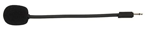 Mikrofon-Ersatz, Plug-and-Play-Gaming-Headsets, Abnehmbares 2,5-mm-Game-Boom-Mikrofon mit Geräuschunterdrückung, mit Schwamm, für Quantum 100