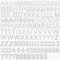 WILDREEDS 144 Pcs Letters and Numbers Patch, Alphabet A-Z Number 0-9 Embroidered Patches with Ironed Adhesive, DIY Iron Patches for Shirts Jackets Hats Jeans Shoes Bags (White)