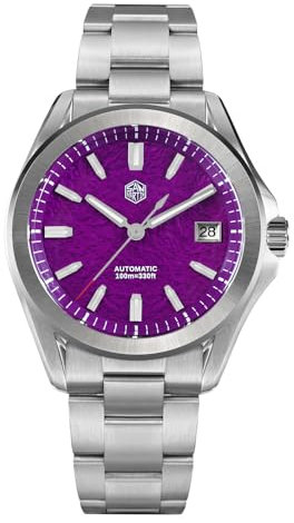 San Martin Fashion Sport Herrenuhren, 39 mm, NH35, automatisch, mechanisch, wasserdicht, Stahl, Taucheruhr, V 6, Modern