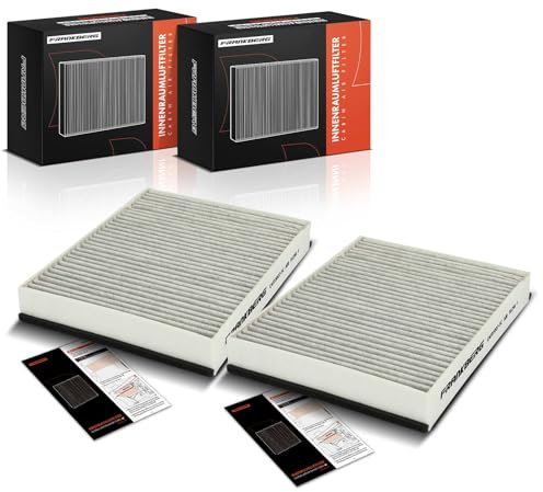 Frankberg 2x Innenraumfilter Pollenfilter mit Aktivkohle Kompatibel mit Focus C-Max DM2 Focus III K.u.g.a I K.u.g.a II DM2 Mondeo IV BA7 C-Max DM2 Replace# AV6N19G244AA