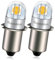 Ruiandsion 2pcs P13.5S ampoule LED 6V 3030 2SMD puce 360° éclairage chaud blanc 200LM ampoule LED de remplacement pour les phares, les lampes de poche et les torches