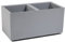Ondis24 Pflanzkübel Caro Beton Optik Blumenkübel mit Rollen aus Kunststoff 100% Recycled (Grau, 80cm)