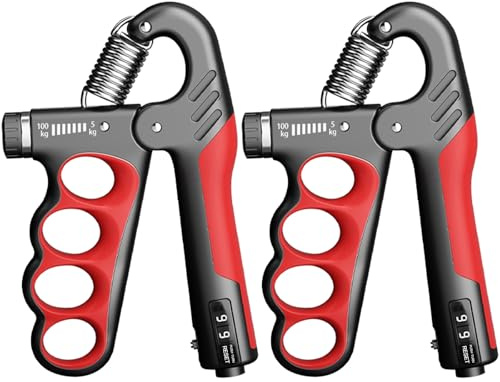 TTCUDADN Hand Grips Strengthener, Grip Strengthener, Grip Strength Trainer | 5-100 kg Adjustable Resistance, with Automatic Counter, Ergonomic Design Forearm Strengthener for Athletes & Musicians