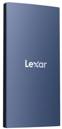 Lexar ES3 SSD Externo 1TB, USB3.2 Gen2 Portable SSD, PSSD hasta 1050MB/s de lectura, 1000MB/s de escritura, disco SSD externo compatible con iPhone Serie 15/Mac/PS5/XBOX (azul)