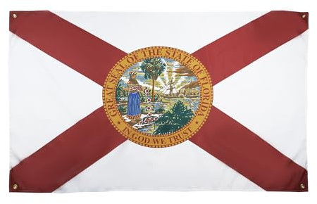 AZ FLAG Florida-Flagge, 150 x 90 cm, mit 4 Ösen, Floridianischer Pavillon für Balkon oder Wand
