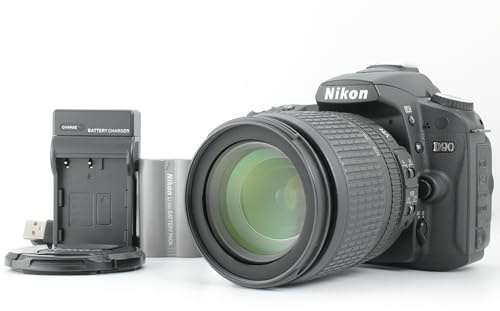 Nikon D90 + AF-S DX NIKKOR 18-105 mm VR SLR-Kamera-Set 12.9MP CMOS 4288 x 2848Pixel Schwarz - Digitalkameras (12,9 MP, 4288 x 2848 Pixel, CMOS, 5,8X, HD, Schwarz)