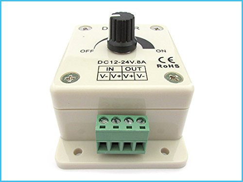 Signal de gradateur LED PWM avec roue pour les lumières led de bobine de bande 12V 24V 8A