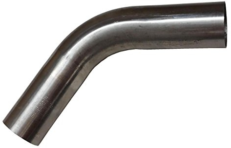 60 Grad Edelstahl Bogen Ø 55mm Auspuffbogen Rohrbogen ungeweitet