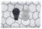 Cloby Wickeltuch 120x120 cm aus Bambus & Baumwolle mit 2 Magnet-Clips aus Leder & Canvas – Kinderwagen-Spanndecke Schwartz / Silberfarben – Babydecke atmungsaktiv & wendbar