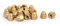 Sourcingmap 20pcs M6 Female Thread Nut DIN1587 Dome Cap Head Hex Brass Tone