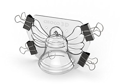 CÉCOA • Moule à Chocolat Cloche • Moule à Chocolats de Pâques • Coque Chocolat Maison • Pince Incluse pour un Démoulage Facile • Idéal pour Pâtisserie Festive et Cadeaux